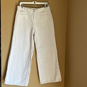 Ralph Lauren Lauren Jeans Company White wide leg jeans